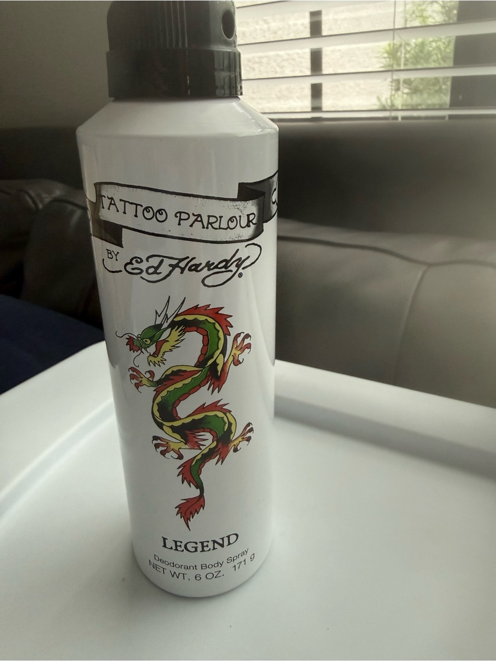 Ed Hardy White Body spray legend